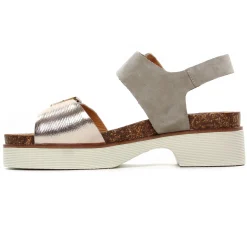 Sandales Fugitive Midor Velour Ciment