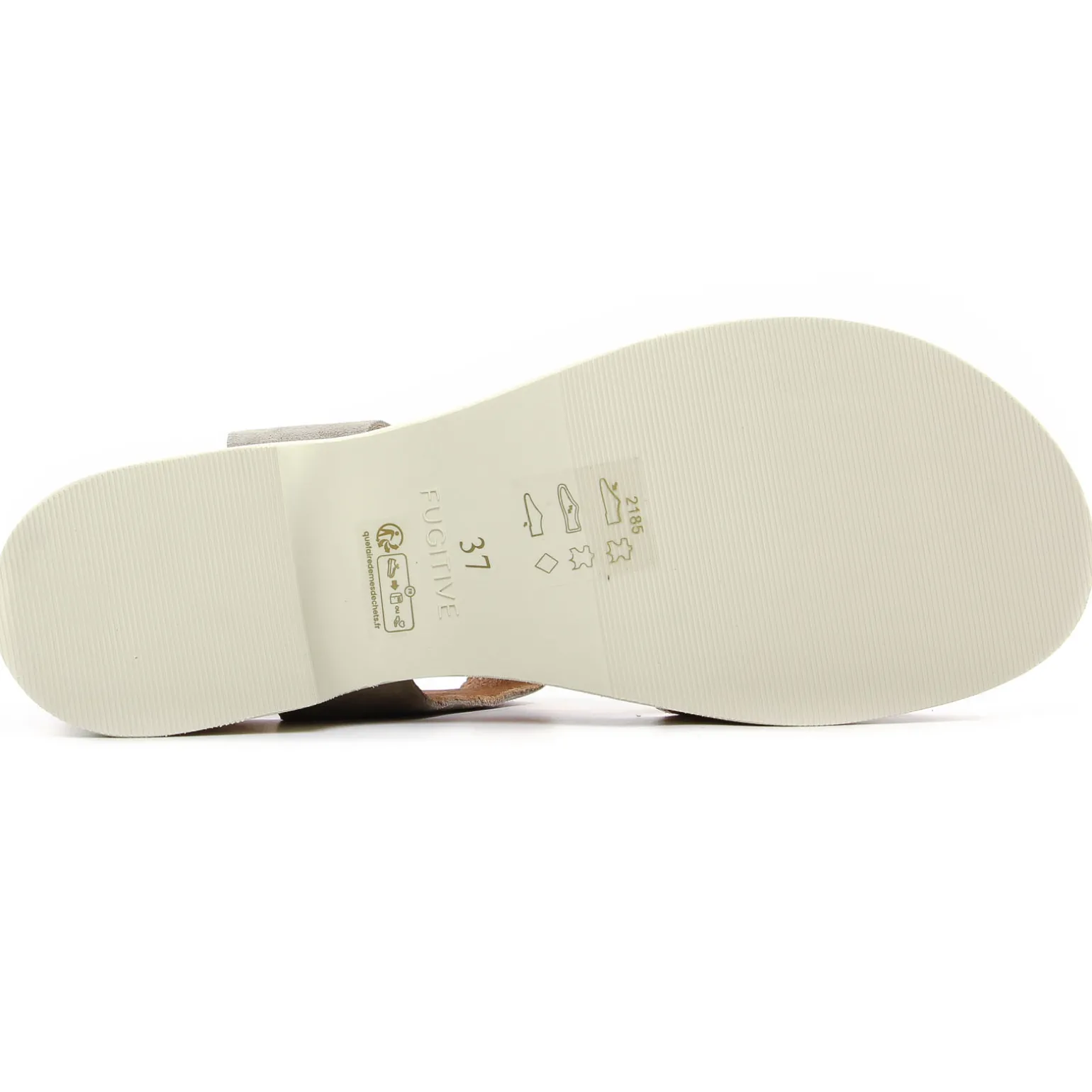 Sandales Fugitive Midor Velour Ciment