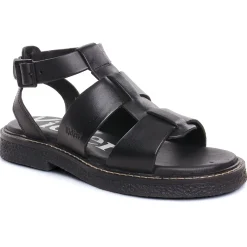 Sandales Kickers Lila Noir