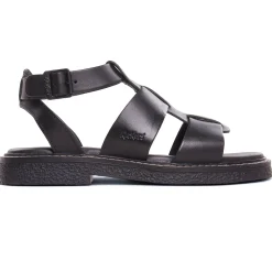 Sandales Kickers Lila Noir