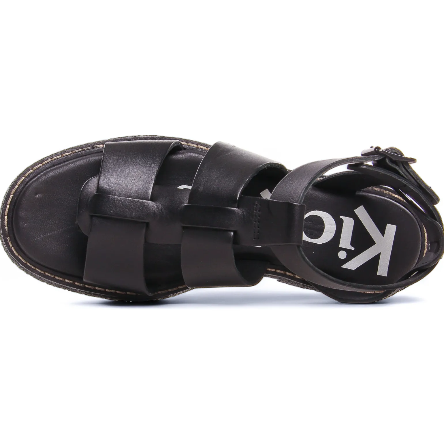 Sandales Kickers Lila Noir