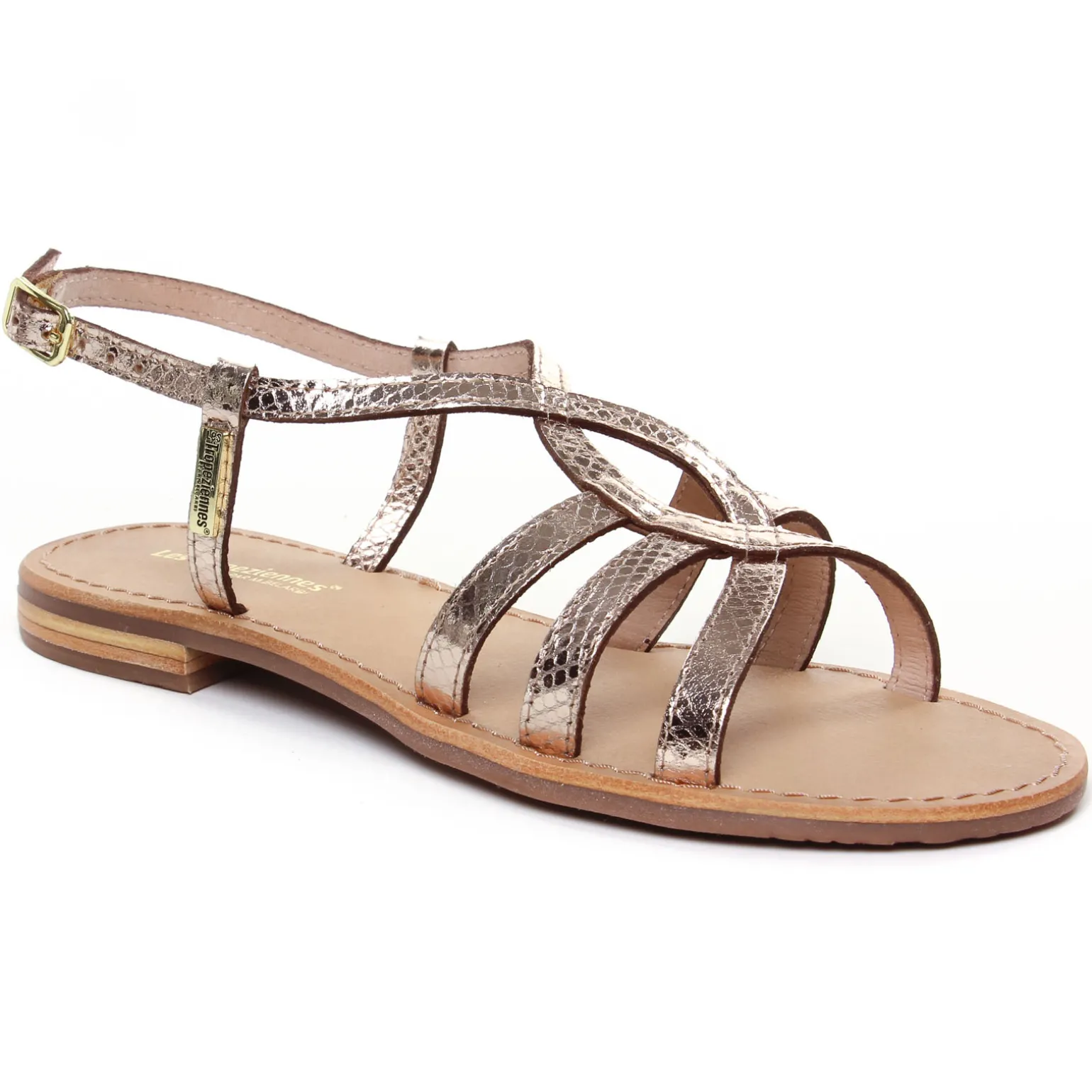 Sandales Les Tropeziennes Hemily Or Serpent
