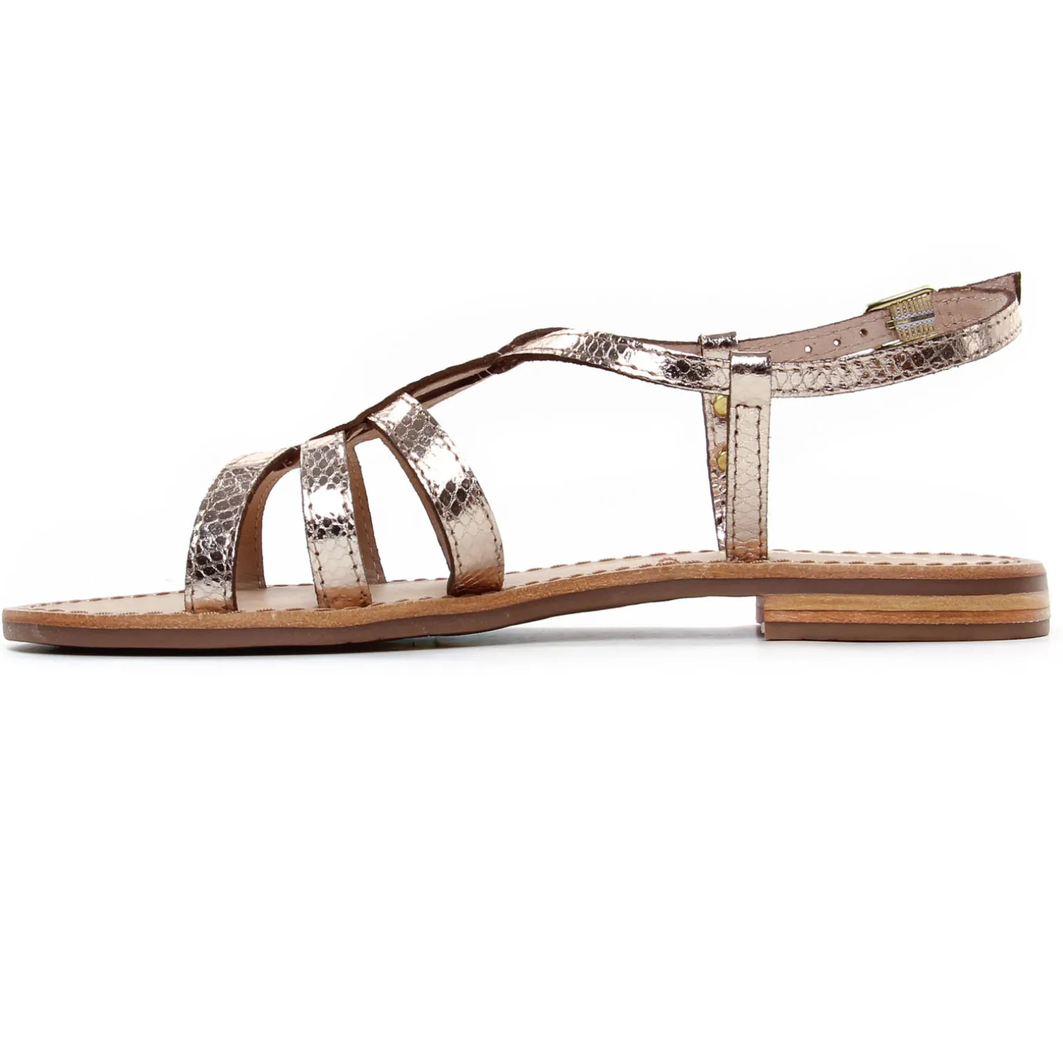 Sandales Les Tropeziennes Hemily Or Serpent