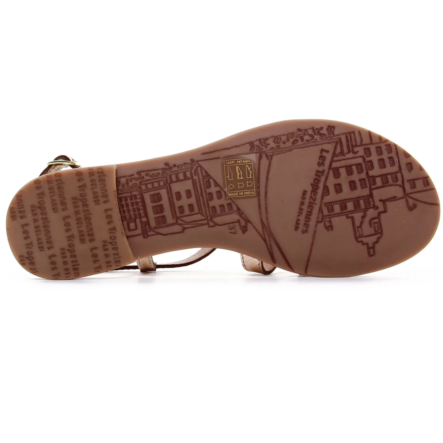 Sandales Les Tropeziennes Hemily Or Serpent