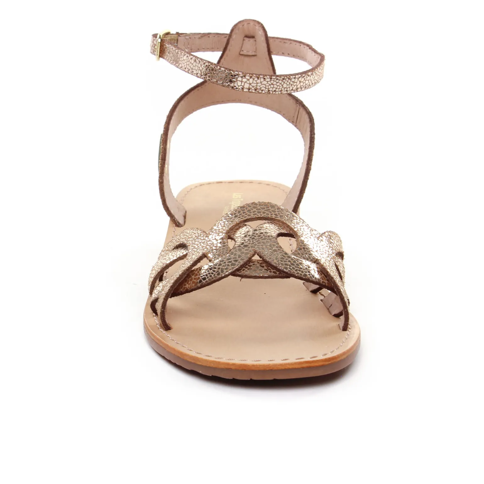 Sandales Les Tropeziennes Hireen Or Craquele