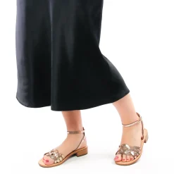 Sandales Les Tropeziennes Hireen Or Craquele