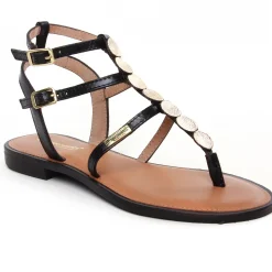 Sandales Les Tropeziennes Horelia Noir Or