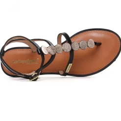 Sandales Les Tropeziennes Horelia Noir Or