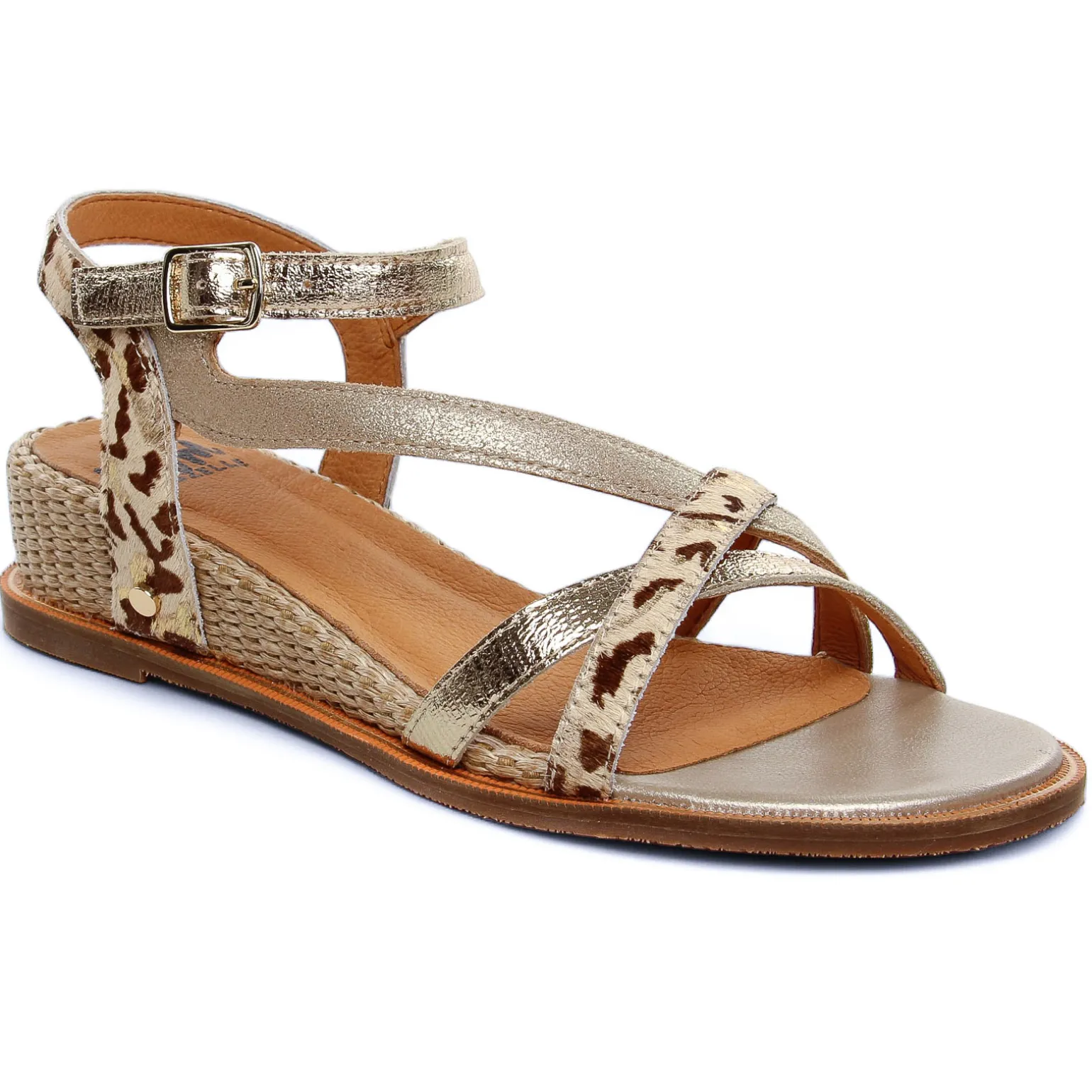 Sandales Mamzelle Olim Leo Beige Or