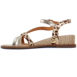 Sandales Mamzelle Olim Leo Beige Or