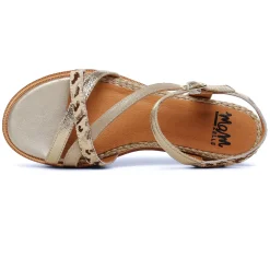 Sandales Mamzelle Olim Leo Beige Or