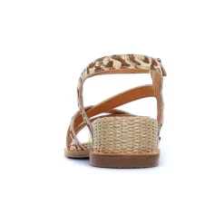 Sandales Mamzelle Olim Leo Beige Or