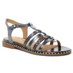 Sandales Plates Emilie Karston Solens Acier