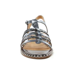 Sandales Plates Emilie Karston Solens Acier