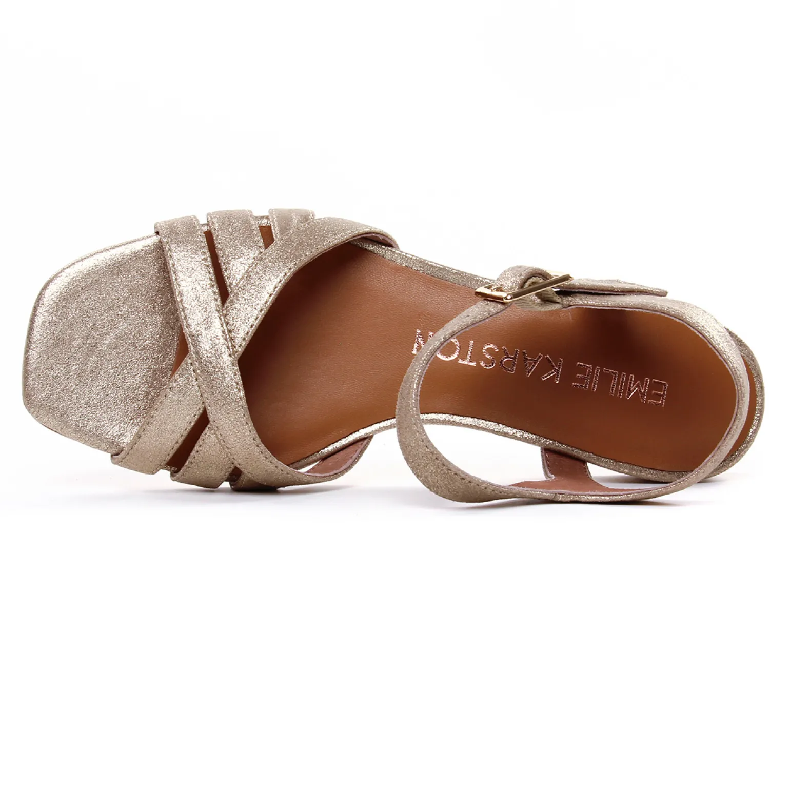 Sandales Plates Emilie Karston Kunio Poudre