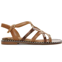 Sandales Plates Emilie Karston Sogam Ambre