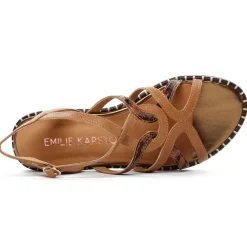 Sandales Plates Emilie Karston Sogam Ambre