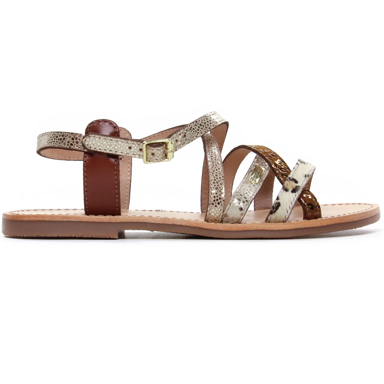 Sandales Plates Les Tropeziennes Hapaxgum Leop Multi