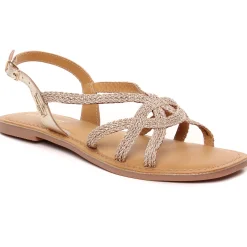 Sandales Plates Les Tropeziennes Chomy Or