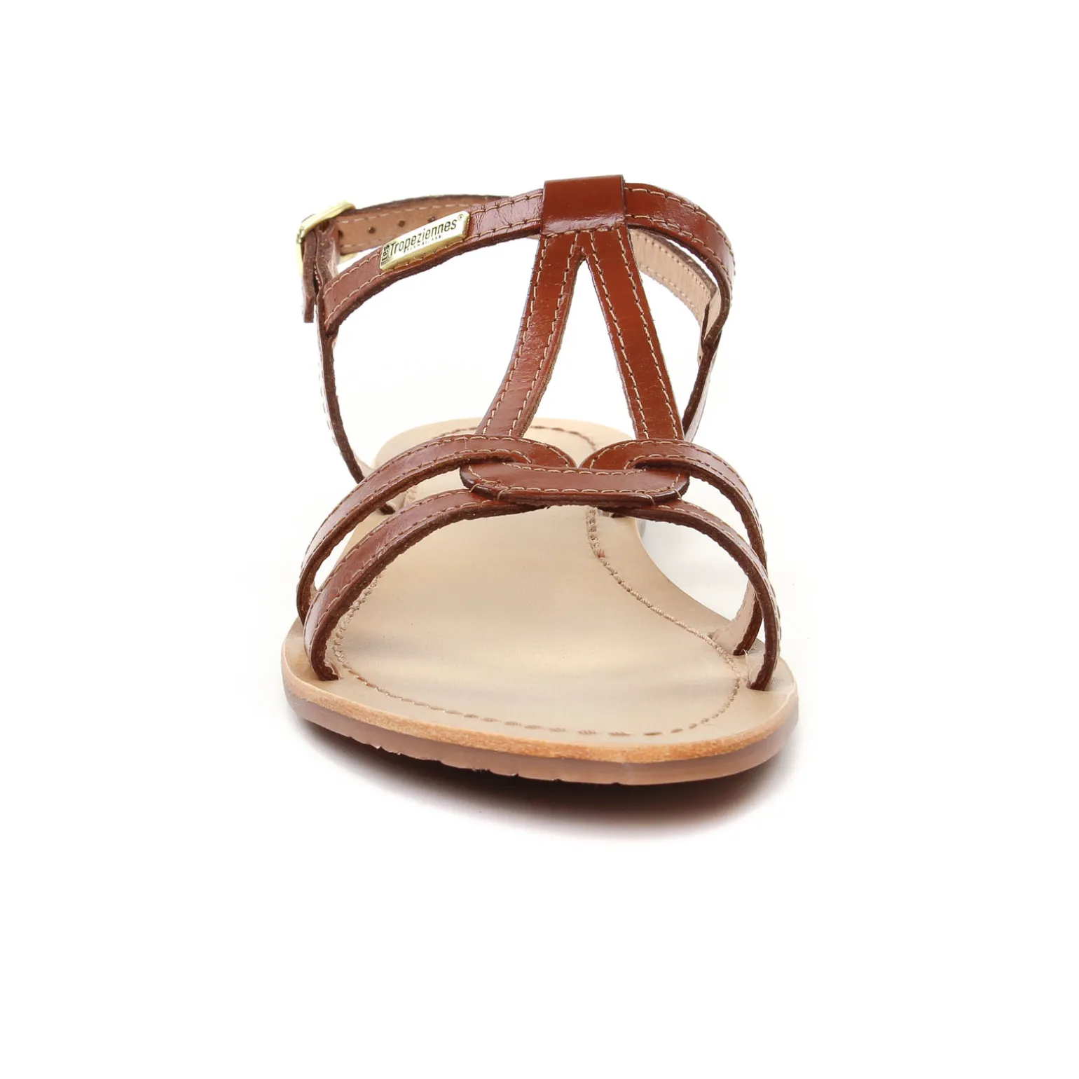 Sandales Plates Les Tropeziennes Hacklio Tan