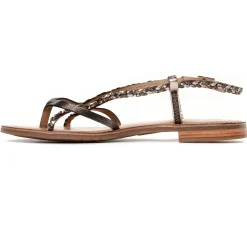 Sandales Plates Les Tropeziennes Monatres Noir Irise