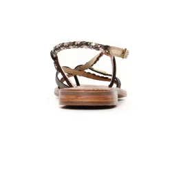 Sandales Plates Les Tropeziennes Monatres Noir Irise