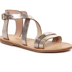 Sandales Plates Les Tropeziennes Hipaz Or Multi