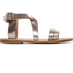 Sandales Plates Les Tropeziennes Hipaz Or Multi