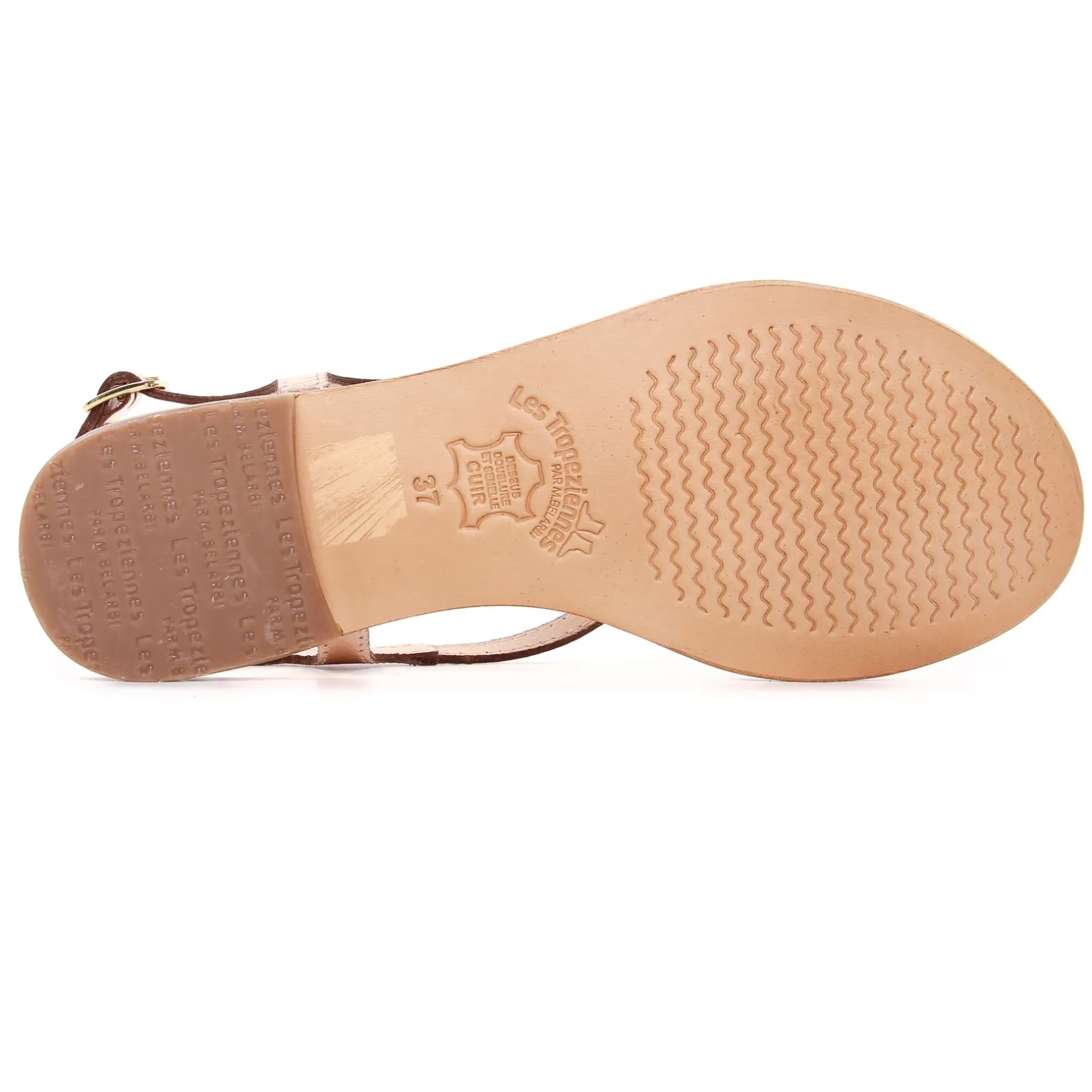 Sandales Plates Les Tropeziennes Hamoon Or