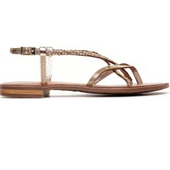 Sandales Plates Les Tropeziennes Monatres Or Irise