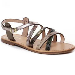 Sandales Plates Les Tropeziennes Hapaxgum Kaki Multi