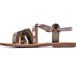 Sandales Plates Les Tropeziennes Hapaxgum Kaki Multi