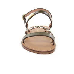 Sandales Plates Les Tropeziennes Batresse Kaki Multi