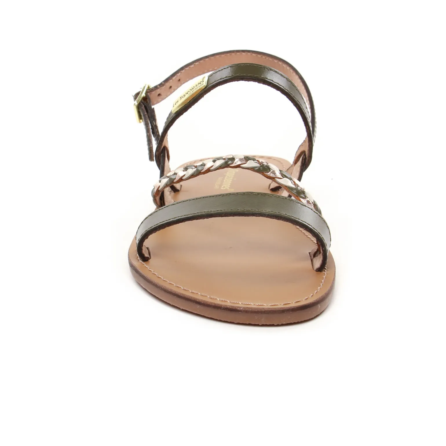 Sandales Plates Les Tropeziennes Batresse Kaki Multi