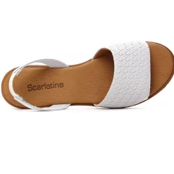Sandales Plates Scarlatine 30635 Blanc