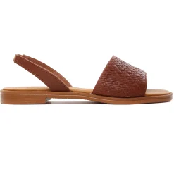 Sandales Plates Scarlatine 30635 Cognac