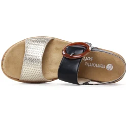 Sandales Remonte R6853-02 Beige Schwarz