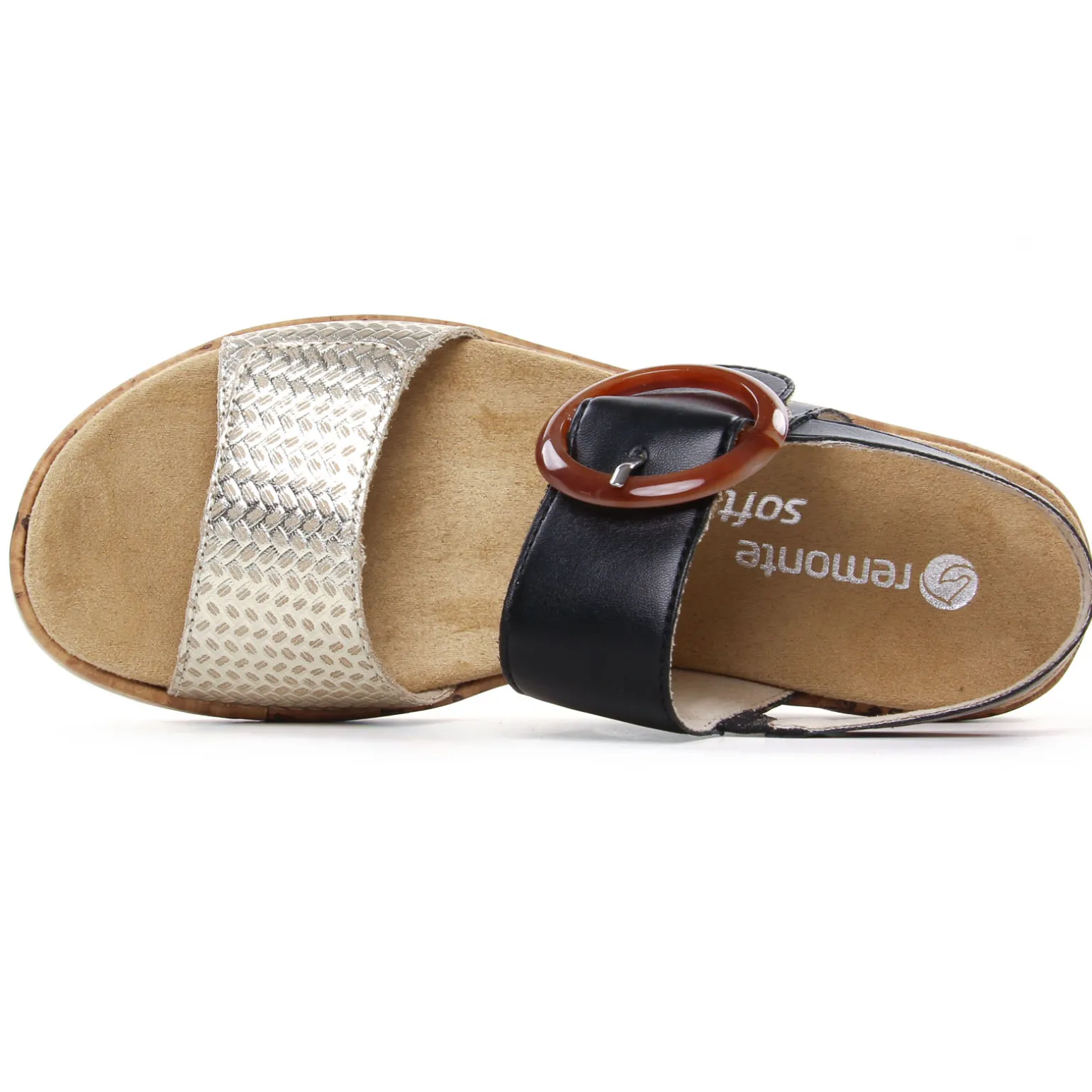 Sandales Remonte R6853-02 Beige Schwarz