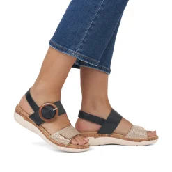 Sandales Remonte R6853-02 Beige Schwarz