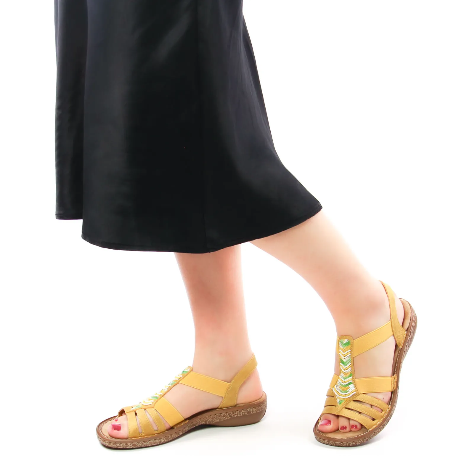 Sandales Rieker 62808-68 Gelb