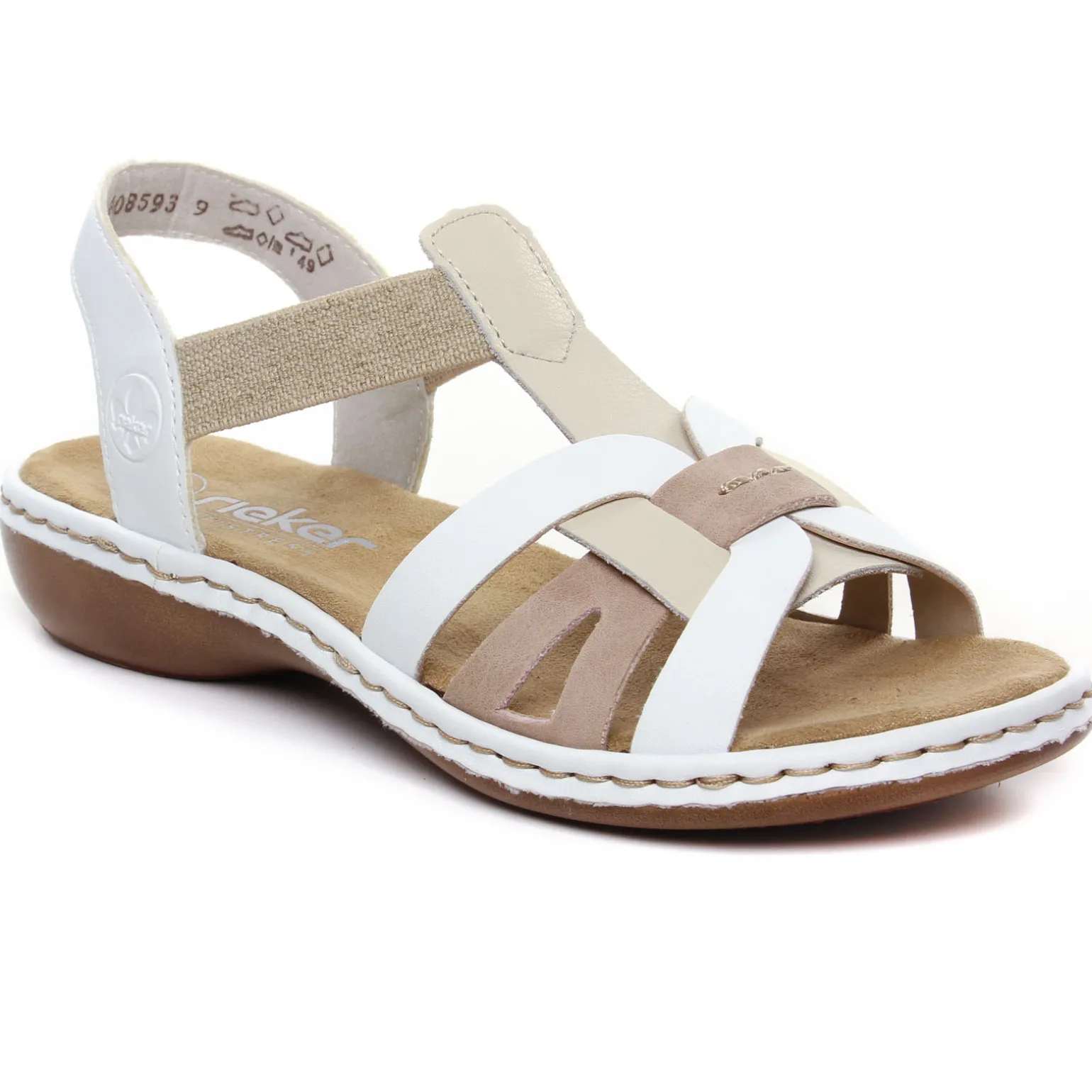 Sandales Rieker 65918-81 Pebble Weiss