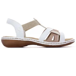 Sandales Rieker 65918-81 Pebble Weiss