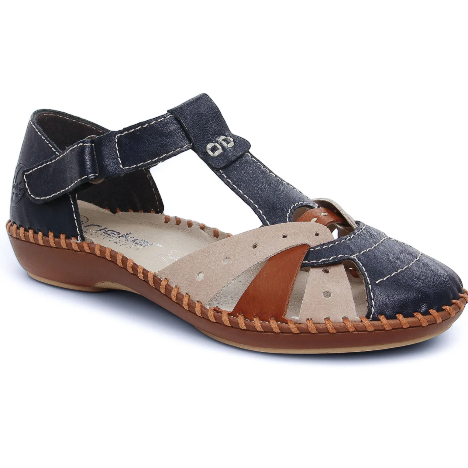 Sandales Rieker M1655-14 Navy Nude
