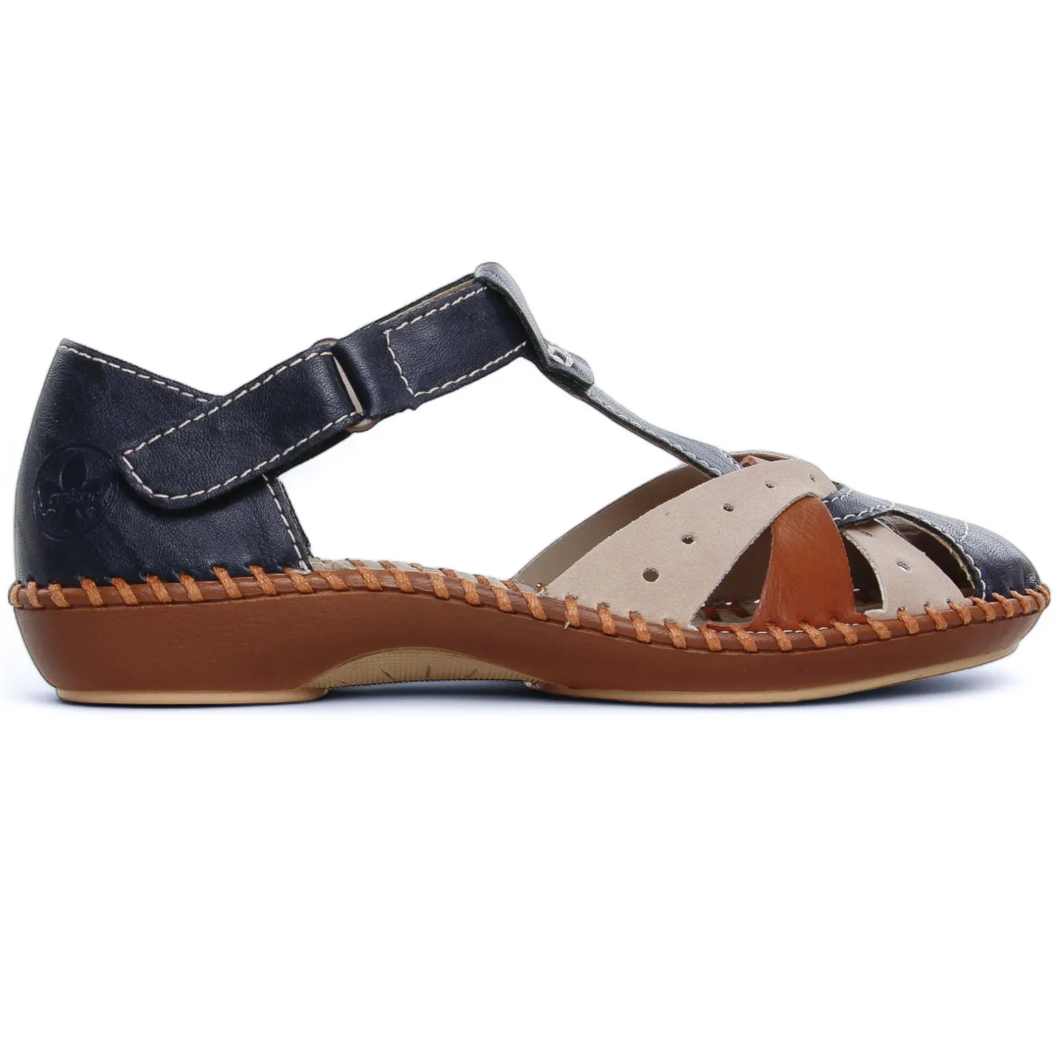 Sandales Rieker M1655-14 Navy Nude