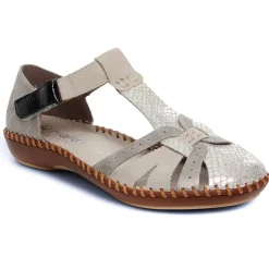 Sandales Rieker M1650-60 Off White Perle
