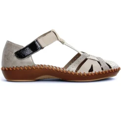 Sandales Rieker M1650-60 Off White Perle