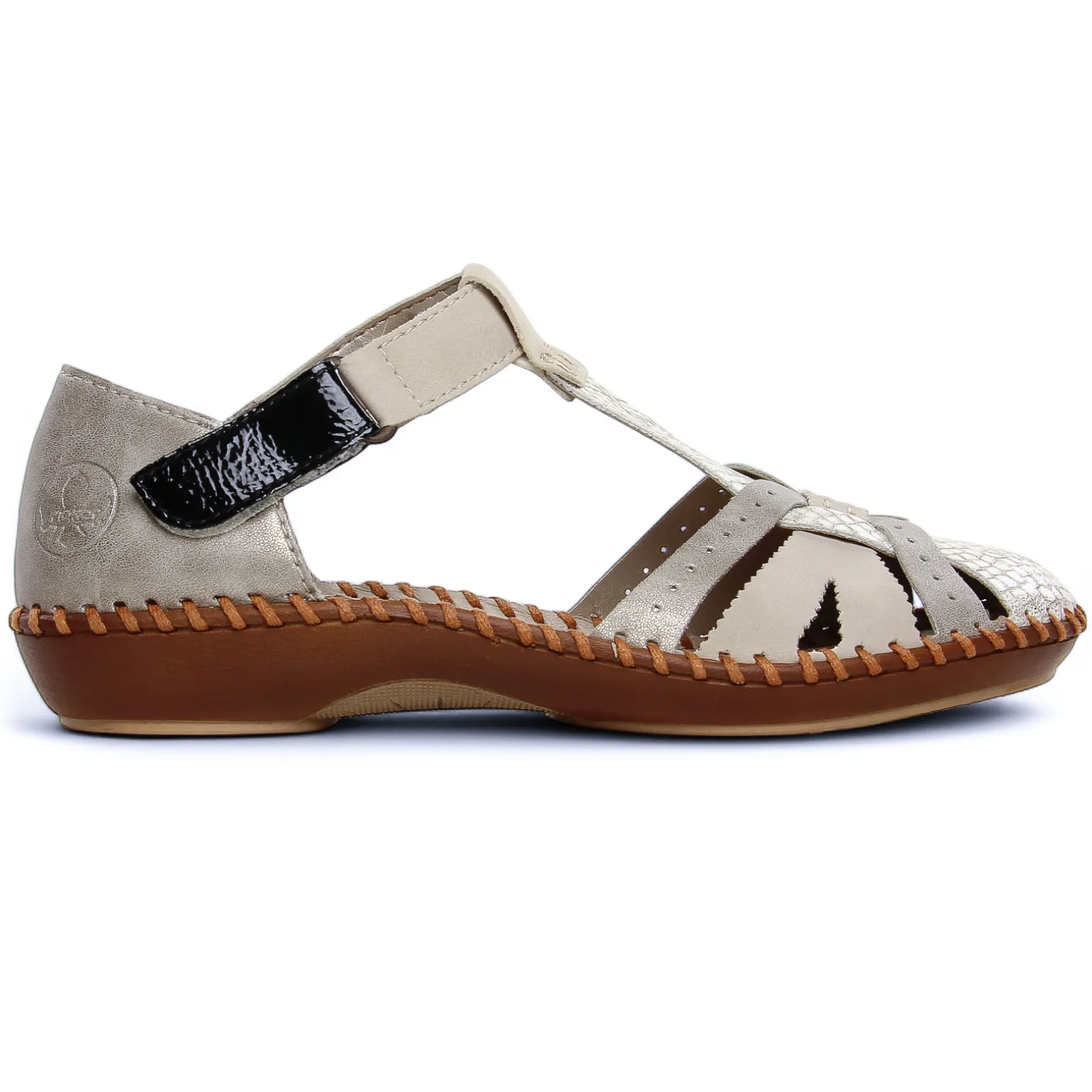 Sandales Rieker M1650-60 Off White Perle