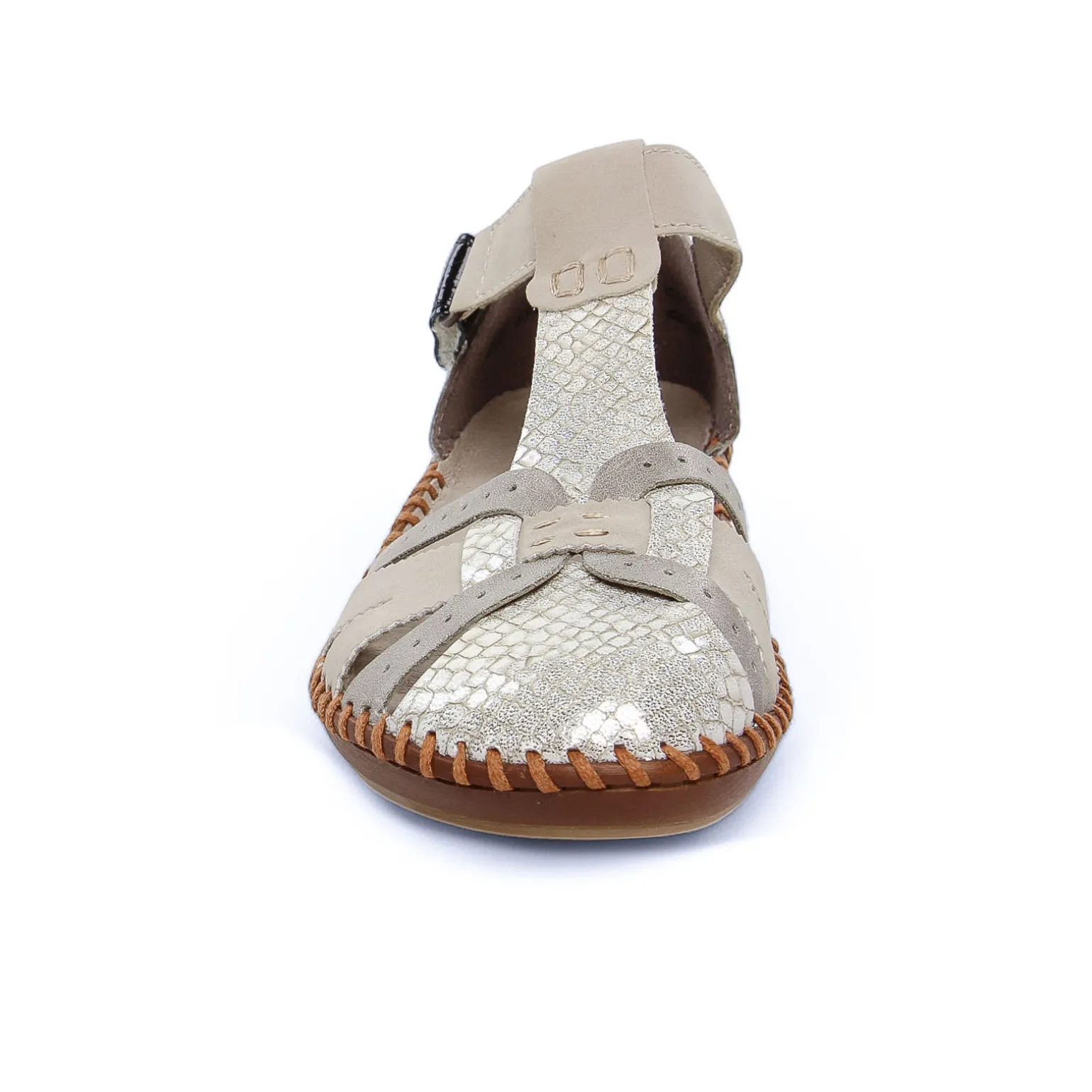 Sandales Rieker M1650-60 Off White Perle