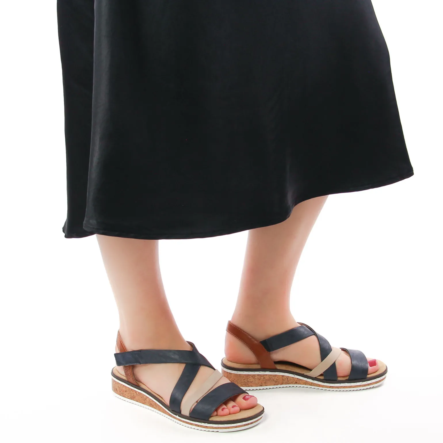 Sandales Rieker V3663-91 Pazifik Nude