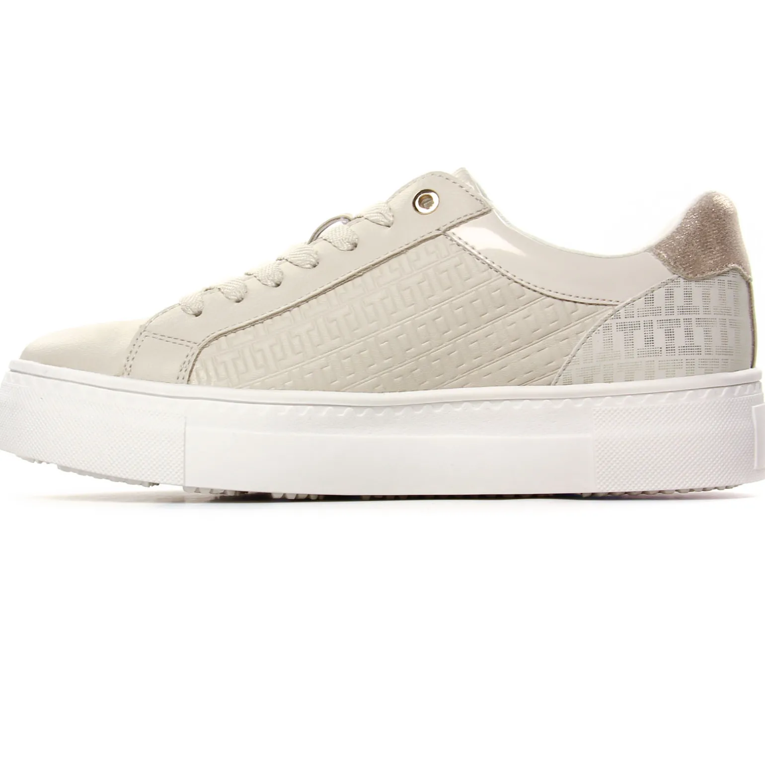 Tennis Et Baskets Plateforme Tamaris 23313 Ivory Gold